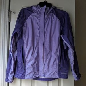 L.L.Bean Purple Light Rain Jacket Size M